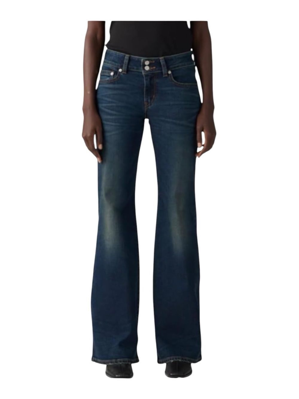 Levi’s Superlow Flare Dark Wash Jeans 29x32 NWT